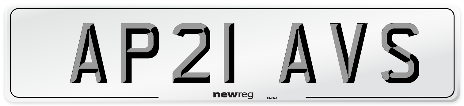 AP21 AVS Number Plate from New Reg